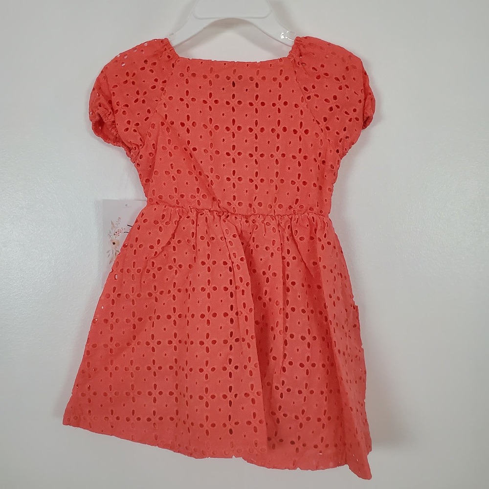 Nannette Kids NWT 2t dress orange cap sleeve - Picture 2 of 3